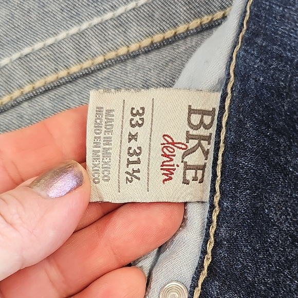 BKE Women's Deep Blue Straight Leg Jeans - Picture 3 of 12